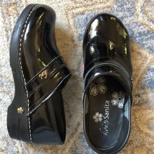 Koi by Sanita Black Clogs Size 38